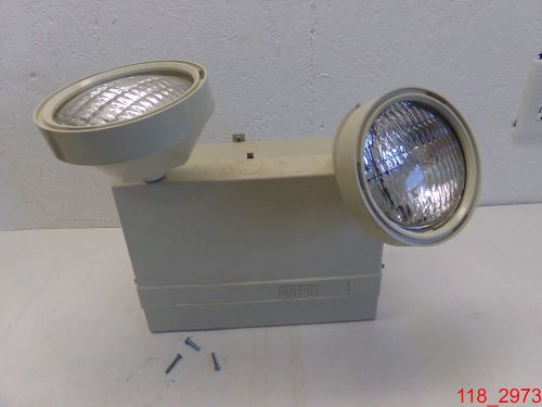 DualLite EZ-Plug SW-18-X2 27V 2-Headed Emergency Lighting Unit Ivory MISSING PCS