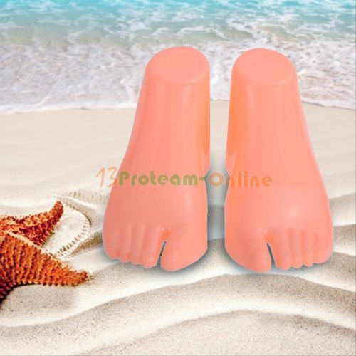 2pcs Hard Plastic Female Feet Mannequin Foot Model Tools for Shoes Sock Display