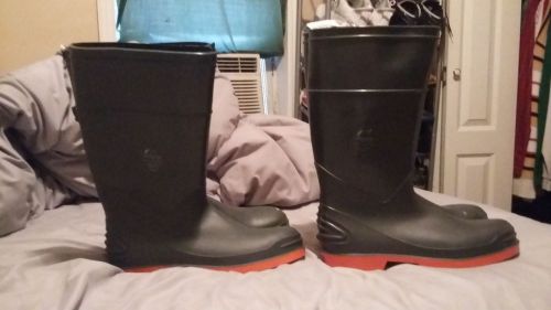 ONGAURD INDUSTRIES STEEL TOE W/ STEEL SHANK RUBBER BOOTS MENS SIZE 12 LOT OF 2 N