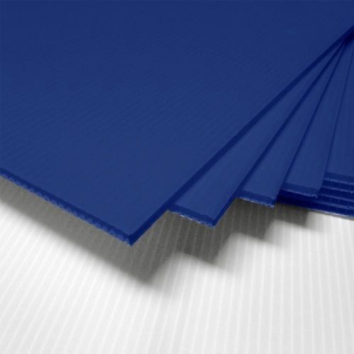 2 PACK DARK BLUE CORRUGATED BLANK SIGN SHEET 4MM X 48&#034; X24&#034; HORIZONTAL SIGNS