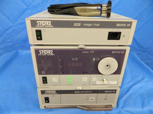 Storz Image 1 Processor, S3 Camera Head w/Xenon 175 Light Source and Aida DVD M