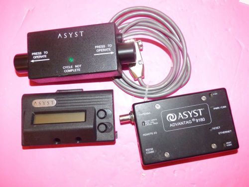 Lot 3 Asyst ATR9180 Advantage RFID Reader ST8220 Smart-Tag Display Dual Switches
