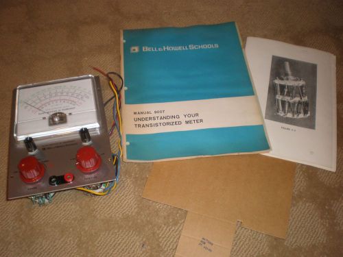 DeVRY - BELL &amp; HOWELL SCHOOLS TRANSISTORIZED MULTI METER w/ MANUAL &amp; DIAGRAMS