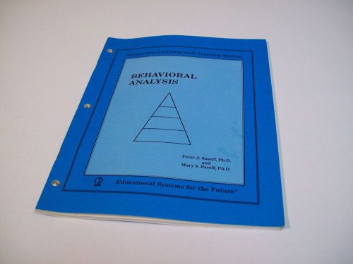 PETER J. ESSEFF PH.D. BEHAVIORAL ANALYSIS DEVELOPMENT LEARNING SYSTEM BOOK