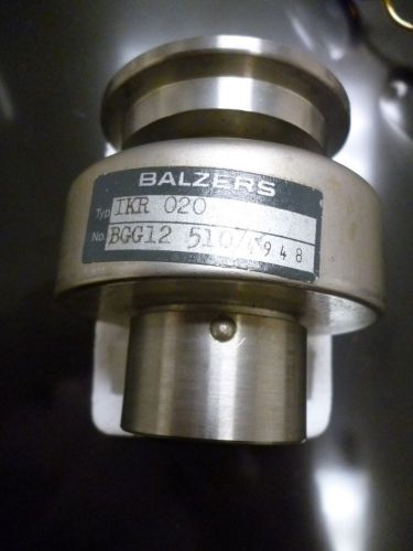 Balzers Used IKR 020 Ionization Vaccum Gauge #BGG12, L939