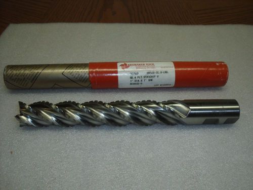 1&#034; x 1&#034; x 6” x 8-1/2&#034; 4 fl cobalt oil thru rougher brubaker tool end mill for sale