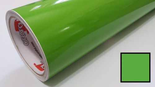 1 Roll 24&#034; X 10&#039; Gloss Lime Green Oracal 651 Sign Making Vinyl Craft &amp; Hobby Cut