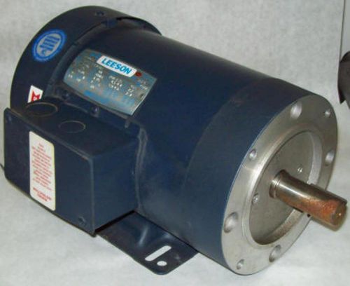 Leeson 1-1/2 HP 1740 RPM TEFC 145TC Electric Motor