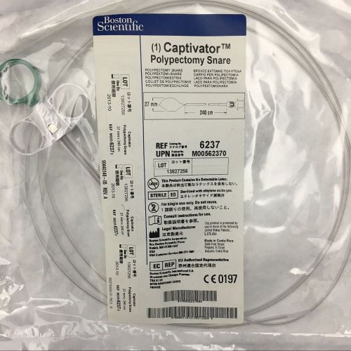 (1) Boston Scientific 6237 Captivator Polypectomy Snare 27mm x 240cm