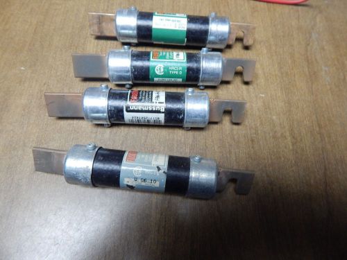 &#034;BUSSMAN&#034;: Fuses # FRN-R-90 lot of 4 Pcs