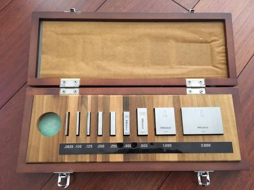 Mitutoyo gauge block set 9pc (516-930) Grade 2