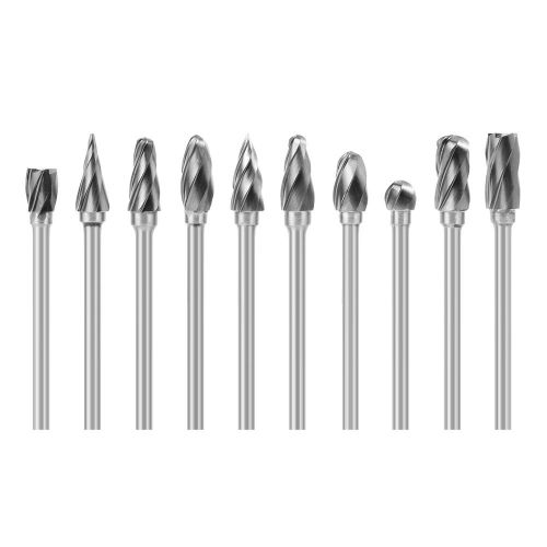 10x tungsten carbide burr rotary cutter engraving bit set 6mm 1/8&#034; coarse bi227 for sale