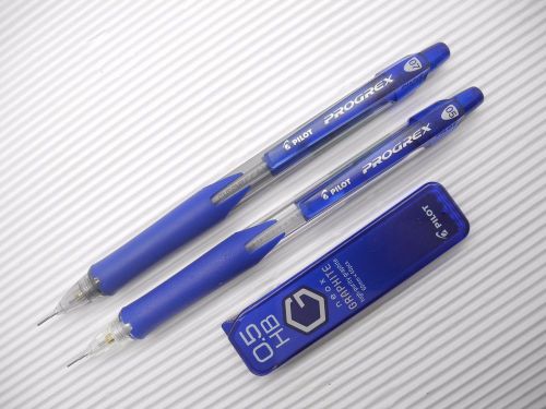 Blue barrel pilot progrex  0.5mm &amp; 0.7mm mechanical pencil free leads(japan) for sale