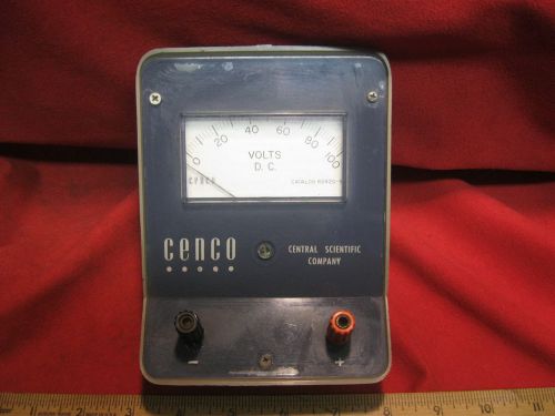 BenchTop Volt meter dc 100v  Cenco 82420-5 Central Scientific Company