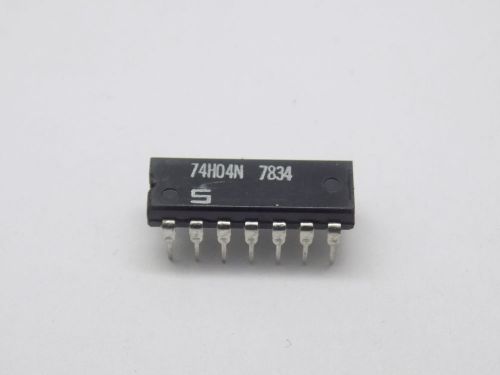 10x signetics 74h04n hex 1-input invert gate pdip-14 for sale