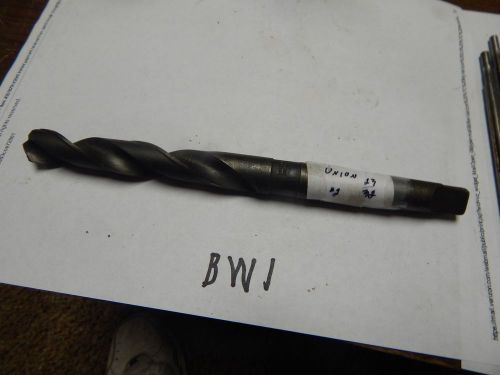 Union 23/32&#034; x #2 Taper Shank Twist Drill Bit