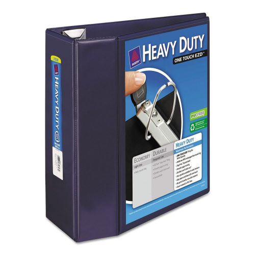 5&#034; avery one touch ezd heavy-duty 3-ring binder nonstick view inch three blue for sale