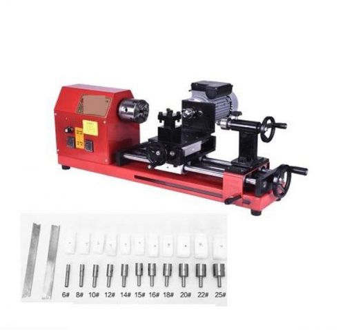 Multifunction Mini Lathe Machine Adjust Speed 220V bead lathes round wood