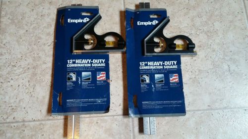 2 New Empire 12&#034;  Heavy Duty Combination Square 230 USA