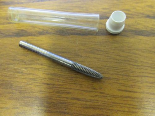 Carbide Burr (SF-42) -Ball Nose - Single Cut - 1/8 x 1/2 x 1/8 x 1 1/2