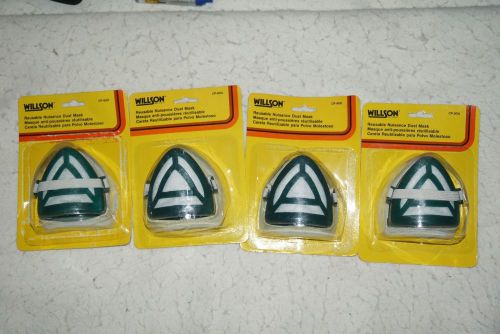 Lot of 4 willson reuseable dust mask