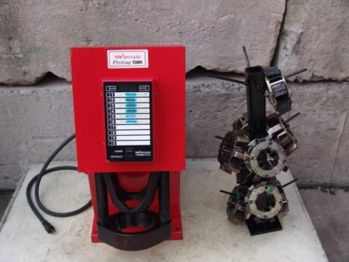 AEROQUIP PROCRIMP 1380 HYDRAULIC HOSE CRIMPER MACHINE WITH 9 CAGE DIES