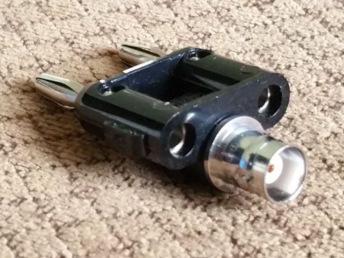 Pomona 1269 Double Banana Plug to BNC Coaxial Jack Adapter  10M4161