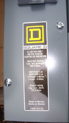 Square D EZM314125 BusS 800 amp 125 Branch Device 208Y/120 Volt , 4 Gang