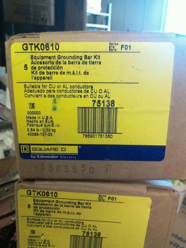 NEW NIB (BOX OF 5) SQUARE D GTK0610 SER F1 EQUIPMENT GROUNDING KIT CB FREE SHIP!