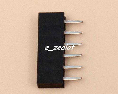 50pcs Black 1x6Pin 1x6P Female Pin 2.0mm Socket Perfect Connector