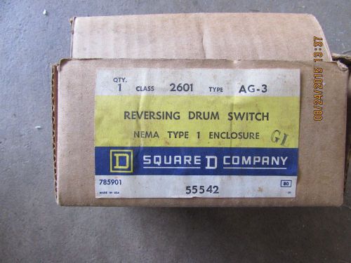 NEW SQUARE D 2601 AG-3 REVERSING DRUM SWITCH