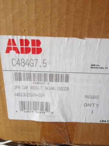 ABB CAPACITOR C484G7.5 *NIB*