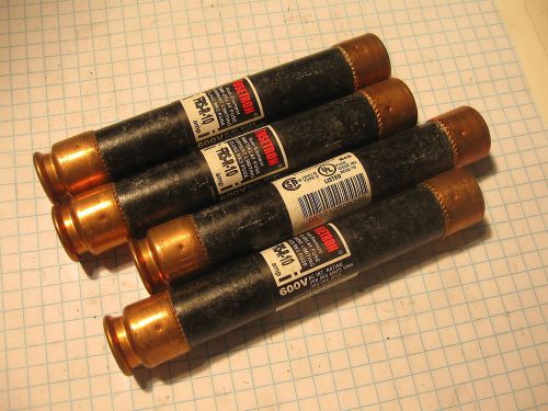 4 pcs FRS-R-10 Fuses 10A, 600VAC Bussmann TD Class RK5 Cur Lim (115)