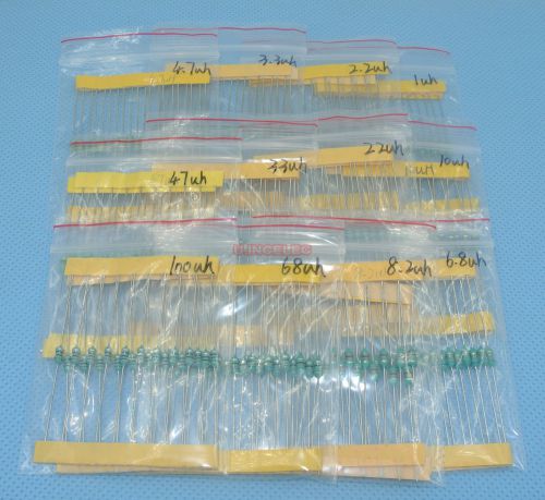 240pcs color ring inductor kit 0307 1/4watt 12values 1uh~100uh for sale