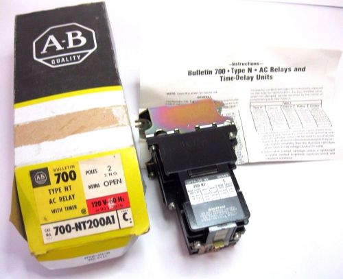 ALLEN BRADLEY 700-NT200A1 Series C CONTROL RELAY PNEUMATIC TIMER