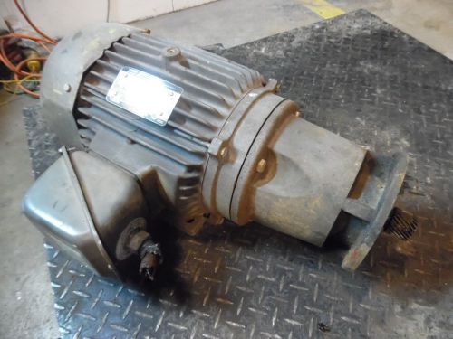 Toshiba 7.5 hp induction motor, #59903, v 230/460, rpm 1750, fr 213t, used for sale