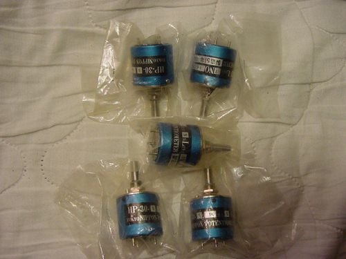 1K  ohm 5 Turn Linear Potentiometer-lot of 5