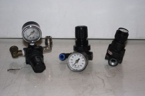 (3 Lot) Pneumatic Regulator  1/4&#034; NPT