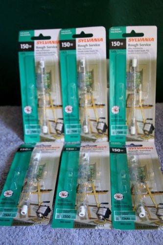 New Lot of 6 Piece Sylvania 150T3Q/CL/RP 150W Double End Bulbs Rough Service