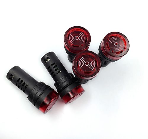 5pcs New AC110V 22mm Red LED Indicator Light &amp; Buzzer