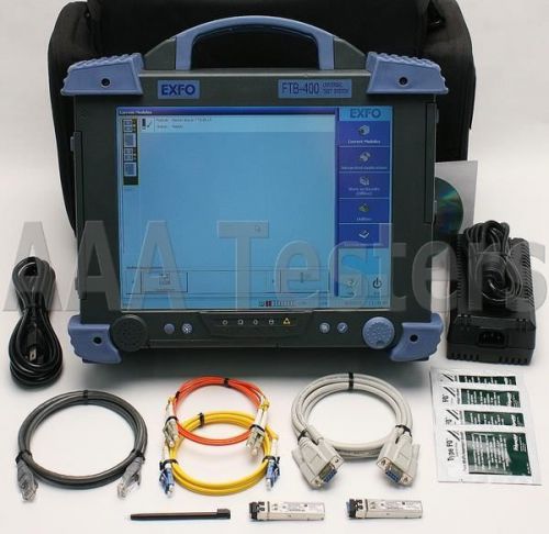 EXFO FTB-400 w/ FTB-8510 Packet Blazer Ethernet Tester FTB-8510-2 FTB 8510