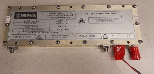 Milmega Power Amplifier AS0825-1M, 0.8 - 2.5 GHz 1 W 1399