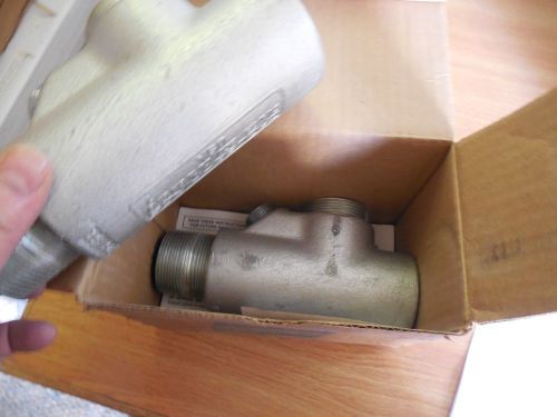 Two new crouse-hinds eys516 vertical or horizontal condulet sealing conduit for sale