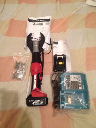 Greenlee gator crimper model ek425l hydraulic crimper w/ makita charger for sale