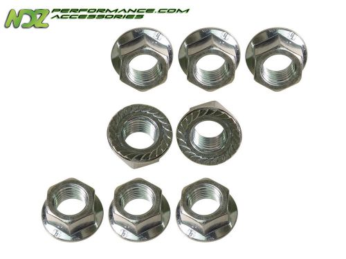 Nuts Metric Flange serrated, zinc plated, M 10x1.25 8pc