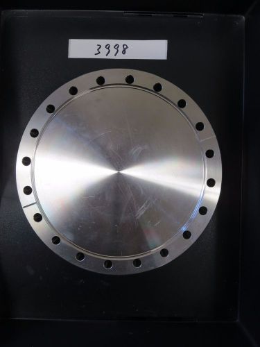 Kurt j. lesker flange,uhv,ss, blank, fxd, 8&#034;od, 7/8 thickness for sale