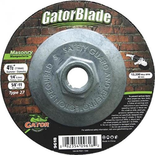 4.5&#034; Masonry Depressed-Center Grinding Wheel Dronco America Cutoff Wheels 9618