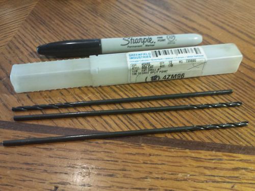 Chicago Latrobe, Extension Drill,  1/8 dia, 6&#034; length, HSS, 3 pcs