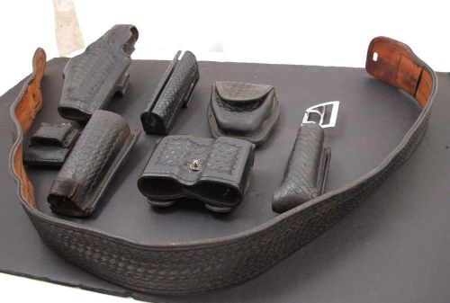 Dutyman 38 Police Belt Accessories Safariland Triple K Aetco Glock Basketweave