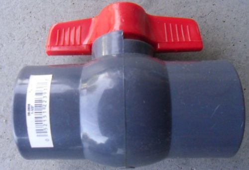 Lot of 3, 1-1/2&#034; ball valve pvc slip connection for sale